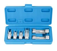 Llave de tubo de inyector, bengala de 10-19 mm, herramienta manual de tubo de , kit de almacenamiento de 6 piezas | Equipo de enchufe de reparación de automóviles, herramientas manuales de