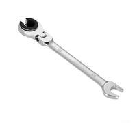 Llave de tubo de trinquete de cabeza flexible con acabado cromado para reparación de automóviles y mantenimiento del hogar en tamaños de 3/8 pulgadas, 1/2 pulgadas, 5/8 pulgadas (C)