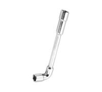 Llave de tubo hexagonal perforada en forma de L | Esta llave de vaso en forma de L cuenta con un diseño de codo perforado para alcanzar y girar fácilmente las tuercas en