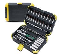 Llave de Tubo Juego Juego De Llaves De Tubo De 1/4" 24/72 Dientes De Trinquete Con Barra De Extensión Para Reparación De Automóviles Y Hogar