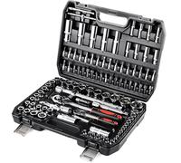 Llave de Tubo Juego Juego De Llaves De Vaso De 108 Piezas Juego De Llaves De Trinquete Caja Trinquete Con Zócalo Hexagonal Trinquete Reversible 72 Dientes 1/4 Y 1/2 Pulgadas