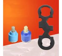 Llave de tuerca de manguera de ducha para aireador para núcleo de válvula y mezcla de grifo para montaje y desmontaje de válvulas (rojo)