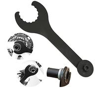 Llave de tuerca JTDeal de acero al carbono para instalación y desinstalación del eje pedal de una bicicleta, color negro, 22 cm de largo.