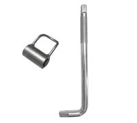 Llave de válvula angular de 4 6 puntos con varilla doblada para mantenimiento de tuberías de agua en espacios reducidos, incluyendo detrás de inodoros y debajo de gabinetes (B)