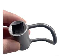 Llave de válvula angular de 4 6 puntos con varilla doblada para mantenimiento de tuberías de agua en espacios reducidos, incluyendo detrás de inodoros y debajo de gabinetes (A)
