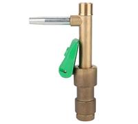 Llave de válvula de Acoplamiento rápido para riego de Jardines, Rosca Hembra G1'', Cobre Duradero, anticongelante, antienvejecimiento para de aspersores de césped con Cubierta