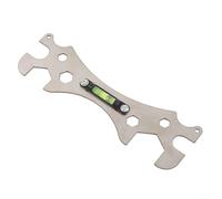 Llave de válvula de ducha con nivel integrado, herramienta de válvula de mezcla de baño de metal para reparación de fontanería, llave ergonómica de instalación manual para fontaneros y bricolaje,