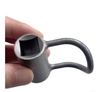 Llave de válvula de esquina de 4 a 6 cantos para mantenimiento de tuberías de agua, acero endurecido, válvula de esquina con mandril giratorio, llave de ángulo sanitario, llave para espacios estrechos