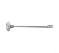 Llave de válvula de gas de cromo pulido de 8 pulgadas para chimeneas, llave triangular de aleación de zinc para tallos de 1/4 y 5/16, herramienta de apagado para hogueras