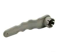 Llave de válvula en espiral de dos tamaños para KAYAK Dinghy y para válvulas de aire inflables de barco hecha de ABS con agarre ondulado y guía direccional (gris de ocho dientes)