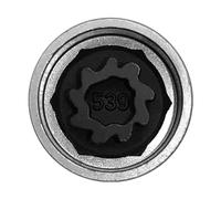 Llave de vaso antirrobo para Volkswagen, llave de vaso de tornillo de coche, llave de enchufe de repuesto para Volkswagen Security Master Lock Wheel Nut Key antirrobo