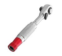 Llave de vaso de 1/4 pulgadas, mango de trinquete, construcción de acero, herramienta mecánica de precisión profesional, llave de vaso multifunción
