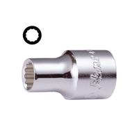 Llave de vaso de 12 caras 1/2" HANS 14 mm 12 caras corto