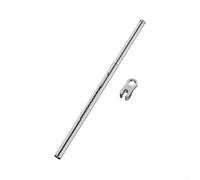Llave de vaso de acero inoxidable para instalación integrada en techo con interfaz de rosca M19 y diseño de conexión rápida plateada de 502 mm de longitud para tuercas de 10-14 mm y 14-17 mm (14-17 mm