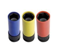 Llave de vaso de impacto Unior para tuerca de la rueda Modelo largo 1/2"