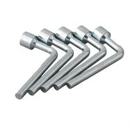 Llave de vaso en forma de L, adaptador de codo de 7 tipos, destornillador de enchufe en ángulo para reparaciones automotrices y mecánicas en espacios reducidos (5 unidades de 13 mm)