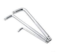 Llave de vaso en forma de L de 3 piezas con extremos de transmisión dobles y agarre moleteado antideslizante para compatibilidad de unidad de 1/4 3/8 1/2 pulgadas