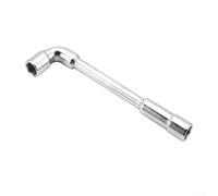 Llave de vaso en forma de L de acero para uso en taller con diseño de codo perforado para aumentar el par de torsión en espacios reducidos (12 mm)