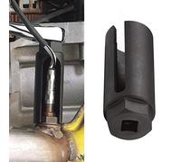 Llave de vaso for desmontaje de sensor de oxígeno de acero CR-V negro de 7/8" y 22 mm con accionamiento de 3/8"