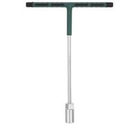 Llave de Vaso Multifunción en T de Acero Cromo-vanadio Verde | Mango Ergonómico, Resistente al Desgaste, Compatible Mantenimiento de Bicicleta y Uso Exterior