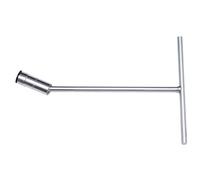 Llave de vaso para bujías HANS 16 mm T-Tipo, junta corta