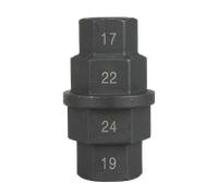 Llave de vaso para eje de rueda JMP, Corto