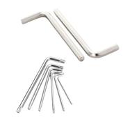 Llave de vaso T10T15T20T25T27T30T40T45T50T55Hexagonal Torx Estrella Llave en L Llave de ciruela for reparación de electrodomésticos, bicicletas y motocicletas, 1.5~19(Nickel plated,19mm-1pcs)