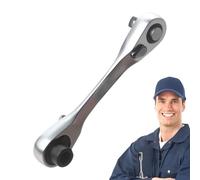 Llave de zócalo de 1/4 pulgada, trinquete bit de 1/4 de pulgada, mango pequeño de doble cabeza de trinquete - Destornillador en ángulo, soporte para bits de extensión, herramienta de práctica, toma de