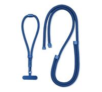 llave del teléfono, cuello colgado, Cordón for teléfono móvil 3 en 1 Longitud ajustable conmutable 34-160 cm Multicolor(Blue)