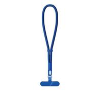 llave del teléfono, cuello colgado, Correa for muñeca con cordón for teléfono móvil de poliéster con cierre automático ajustable multicolor(Blue)