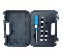 Llave dinamométrica ajustable para radios de 2 a 10 Nm, kit de 11 piezas con 10 cabezales de enchufe para un mantenimiento fiable de motocicletas y motos de cross