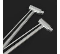 Llave dinamométrica de haz de 1/2 pulgada para aplicaciones automáticas SAE y métricas, herramienta ajustable de 0 a 300 Nm con escala graduada y acabado cromado espejo, texto (mango de goma)