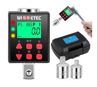 Llave Dinamometrica Digital 3,4-340Nm, 1/2 1/4 3/8 Adaptadores de Alta Precisión 5 Unidades de Torsión Pantalla Retroiluminada Perfecto Para Automóviles Bicicletas Motocicletas y Reparaciones