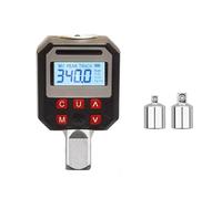 Llave dinamométrica digital ajustable, 5 rangos personalizables, 500 registros de datos, 9 valores preestablecidos, sistemas de alertas audibles visuales, modos de seguimiento de pares, medidor