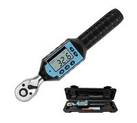 Llave dinamométrica preestablecida digital, herramientas manuales de reparación de bicicletas ajustables con cabeza de trinquete bidireccional de 1/2" 3/8" 1/4" Lectura fácil(GM100)