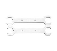 Llave distribuidora de agua de doble tamaño para limpieza y mantenimiento del sistema de tuberías de calefacción por suelo, hecha de acero resistente al óxido con agarre mejorado para un manejo