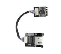 Llave E M.2 A a Ethernet de 2.5 Gigabit, Compatible con youyeetoo X1X86 SBC, Intel i226 2.5G Ethernet Server Nic, Tarjeta de Interfaz 10/100/1000/2500 Mbps RJ45 LAN, Compatible con 2230