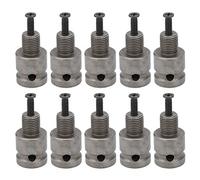 Llave eléctrica a adaptador cuadrado profesional de acero al carbono roscado G1/2 pulgadas cabezal de conversión duradero para portabrocas eléctricos 10 piezas