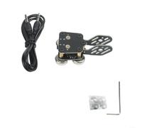 Llave electrónica CW con doble palanca y PCB, entrenador automático con conector para software de PC, transmisor de onda corta hecho a mano para aprendizaje y entrenamiento de código Morse, negro(B)