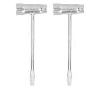 Llave en T de 2 uds., Motosierra de acero al carbono, llave combinada, llave de tubo, accesorios para herramientas de jardín, 13x19mm