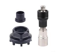 Llave Extractor Eje Pedalier 43x26mm Negro | Medida 43x26mm, ajuste para preciso 8 dientes, compatible bielas, seguro, sin daños(Set one)
