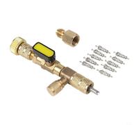 Llave extractora de núcleo de válvula para HVAC R32 R410A R22 A/C, herramientas de reparación de aire acondicionado, tamaño doble, 1/4 5/16 pulgadas, compatible con sistemas de aire acondicionado de
