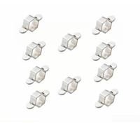 Llave extraíble para instalación de grifo de manguera trenzada, con cabezal de enchufe desmontable y componentes de metal para un uso práctico de fontanería (10 piezas)