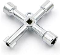 Llave Herramienta Universal, Llave de utilidades universal 4 en 1, cruzada(A)