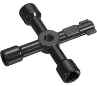 Llave Herramienta Universal, Llave de utilidades universal 4 en 1, cruzada(Black,1pcs)