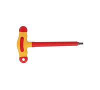 Llave hexagonal con mango en T aislada de 1000 V: acero de aleación, agarre de seguridad for electricistas(T40)