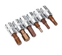 Llave hexagonal de 1/4 pulgadas H3 H4 H5 H6 H7 H8 1pc herramienta hecha de acero al cromo vanadio (H6)