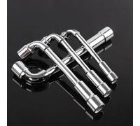 Llave hexagonal en forma de L de 6 a 20 mm, doble extremo 45#, cabeza corta de acero para reparación de motores y tareas de mantenimiento mecánico