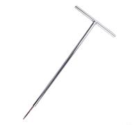 Llave hexagonal en forma de T de aleación de acero con múltiples tamaños H3-H6 y T20-T40 llave interior para montaje y reparación de precisión en proyectos de taller o hogar, plata y rojo, 300 mm/320