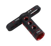 Llave hexagonal para rueda de coche RC 1/10, adaptador hexagonal de aleacin de aluminio de 17 mm, llave en T, herramientas de reparacin, color negro